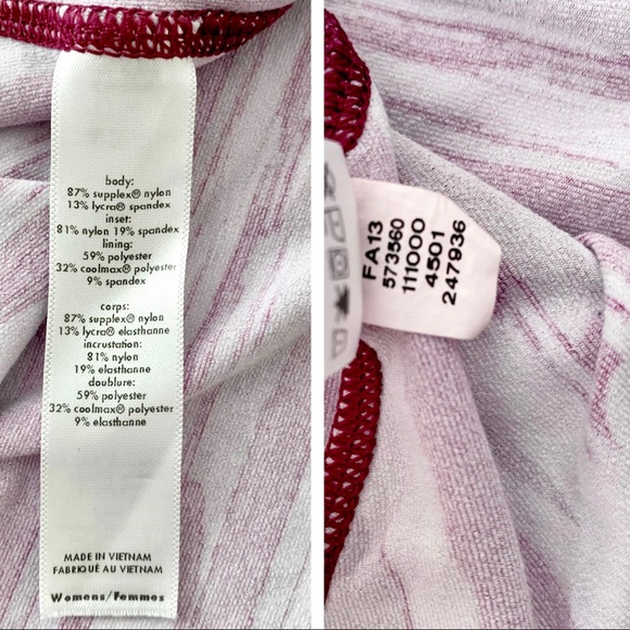 Lucy Power Cross Strap Sport Bra Tank Purple Print - Picture 13 of 16